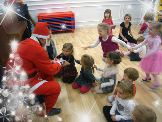 Mikołaj w Przedszkolu MyVinci w 2013